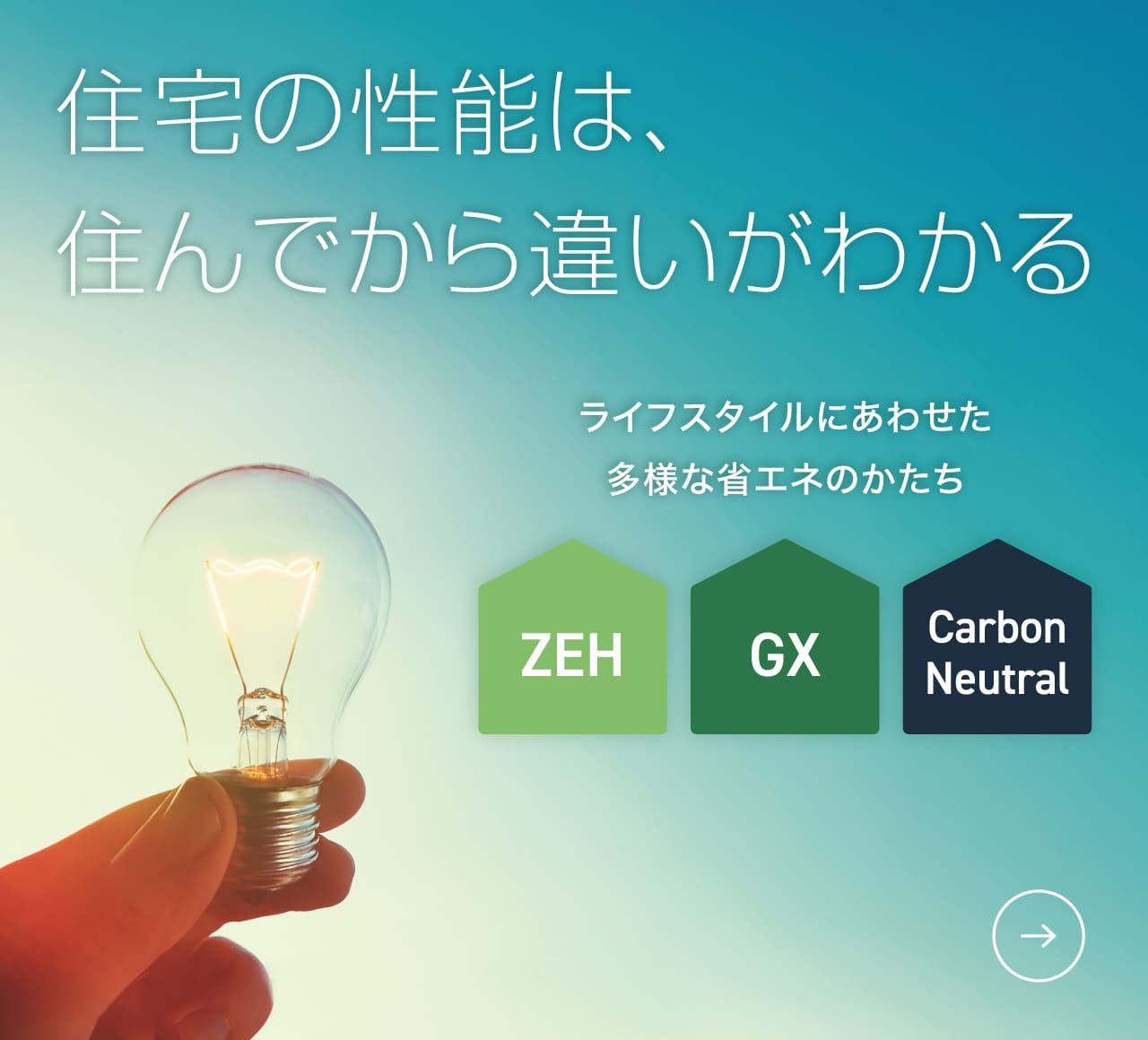 住宅の性能は、住んでから違いがわかる