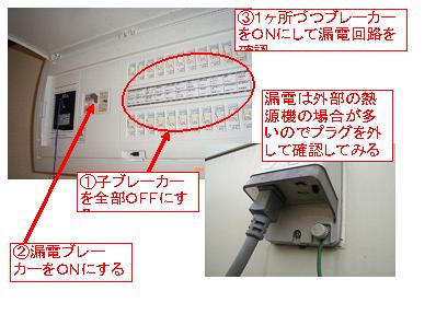 図解！漏電時に分電盤を復旧する方法